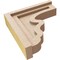 Ekena Millwork 3"W x 12"D x 12"H Thin Highland Rough Cedar Woodgrain TimberThane Corbel, Primed Tan CORUR03X12X12HLDRCPR - alternate 5